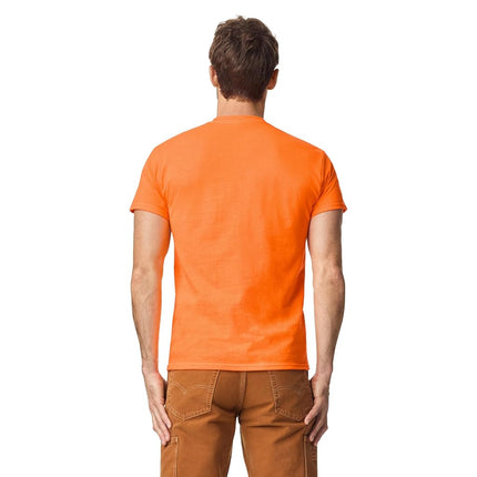 Gildan Mens DryBlend Workwear T-Shirts with Pocket, 2-Pack, Safety Orange, Large