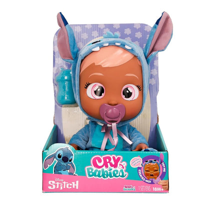 Cry Babies Disney Stitch Doll with Her Personalised Blue Pyjamas