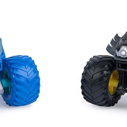 Monster Jam - Original Two Pack with the Batmobile vs. Megalodon - Authentic Monster Trucks in 1:64 Scale