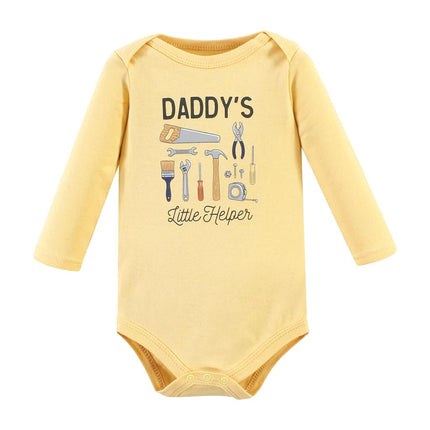Hudson Baby grenouillères à manches longues en coton unisexe pour bébé, chantier de construction, 3-6 mois