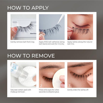 KISS Lash Couture Triple Push Up Collection, 3D Volume False Eyelashes with Triple Design Technology, Multi-Angles & Lengths, Cruelty-Free, Contact Lens Friendly, and Reusable, Style Teddy, 1 Pair