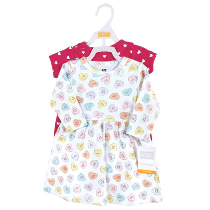 Hudson Baby Baby Girls' Cotton Dresses, Be Mine Valentine, 3T