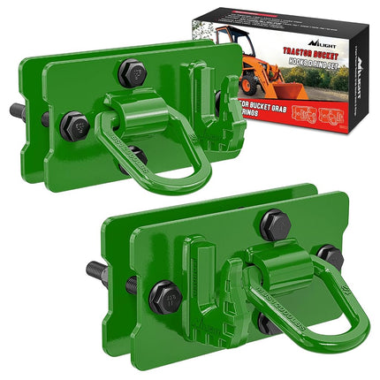 Nilight 2PCS Tractor Bucket Hooks with Tie Down Ri