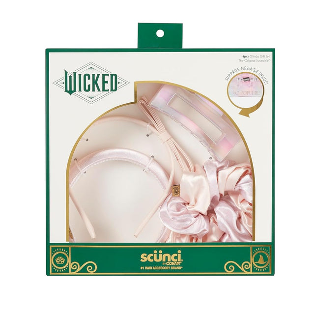 Wicked Glinda Gift Box - hair accessories for girls - gifts for her - hair accessories - Scunci by Conair - 4PK