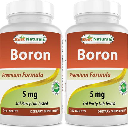 Best Naturals Boron Supplements 5 mg 240 Tablets (