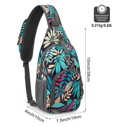G4Free Sling Backpack Small Sling Bag Crossbody Chest Daypack for Men Women Hiking Travel