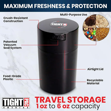 TIGHTVAC - 1 oz to 6 ounce Airtight IGHT-Use