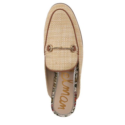 Sam Edelman Women's Linnie Ballet Flat, Bleached Beechwood Woven, 3 UK