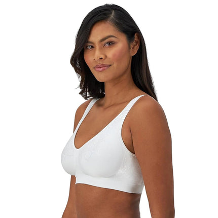 Bali Women's Comfort Revolution ComfortFlex Fit Wireless Bra Df3484, White Aztec, S