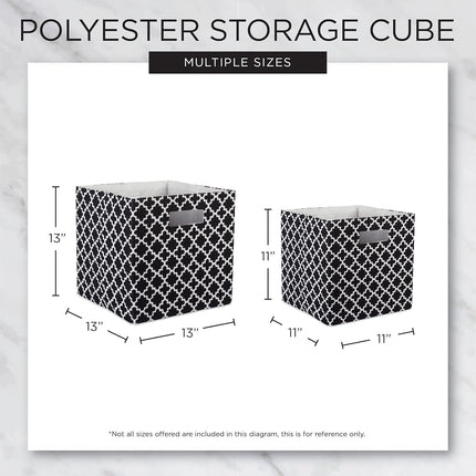 DII Poly-Cube Storage Collection Hard Sided, Collapsible Solid, Small, Aqua