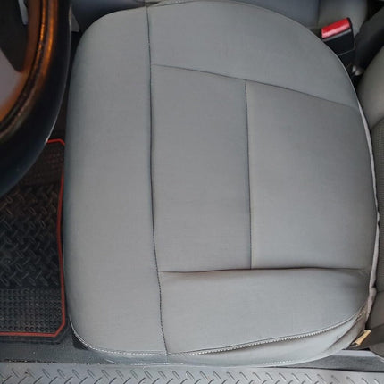 ECOTRIC Funda de asiento de tela inferior del lado del conductor delantero izquierdo gris compatible con Ford F-150 F150 STX XL 2004-2008