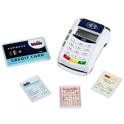 Theo Klein 7266 Pay Terminal with Light & Sound | Battery-Powered Addition to Toy Cash registers | Incl. Contactless Payment Function | Toy for Children from 3 Years Old