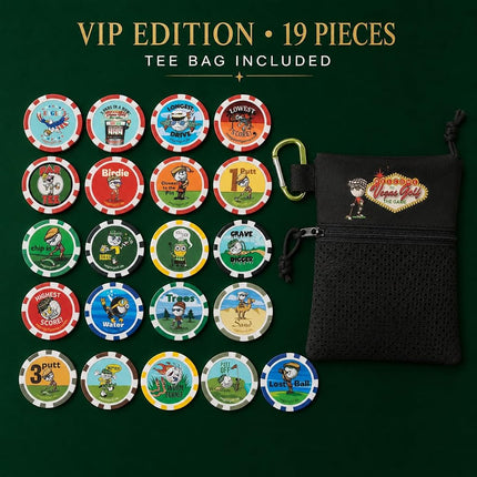 Vegas Golf VIP Edition 19(pcs) Game with Free Tee Bag…