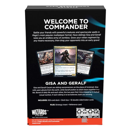 Magic The Gathering The Gathering Starter Commander Deck - Grave Danger (Blue-Black) Ages 13+