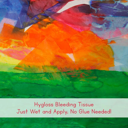 HYGLOSS 88528 50 Tissue Assortment Bleeding Sheets, 12-Inch by 18-Inch