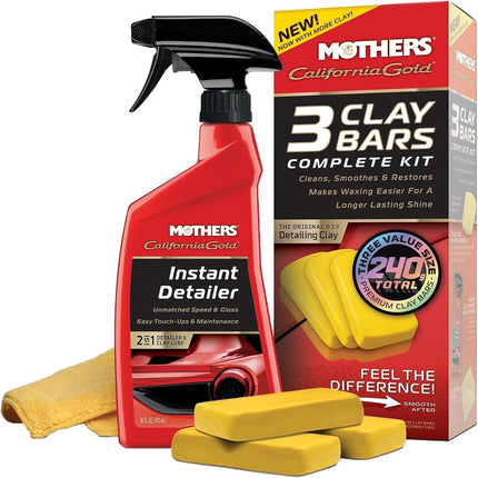 Mothers 07240-6 California Gold Clay Bar System, (