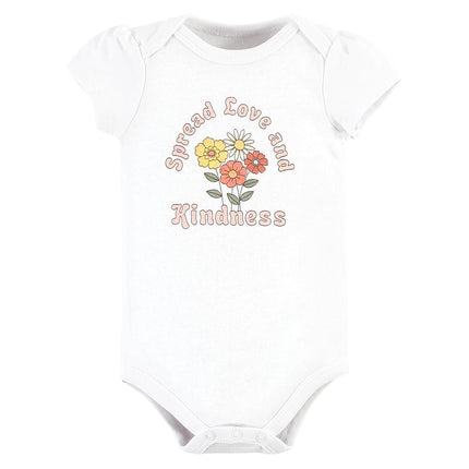 Grenouillères unisexe en coton Hudson Baby, motif « Peace Love And Flowers », 6-9 mois, motif « Peace Love and Flowers », 6-9 mois