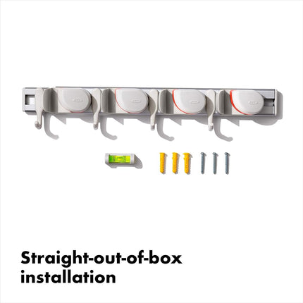OXO Good Grips Wall-Mounted Mop and Broom Organizer