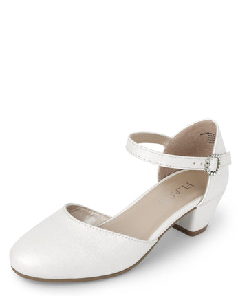 The Children's Place Girl's Low Heel Dress Pumps, 