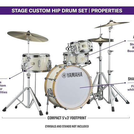 Yamaha Drum Set (SBP0F4HCLW)
