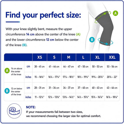 BAUERFEIND knee support Knee Support with silicone ring, Can be worn on both the right & left knee