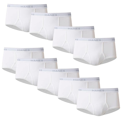 Hanes Men's Moisture-Wicking Cotton Briefs, Black,