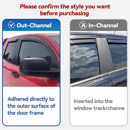Window Visors Rain Guards for 2014-2018 Mazda 3 Sedan & Hatchback