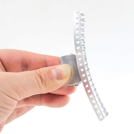Hair Clips - Set of 10 - Aluminum 3.5 Butterfly Wave Setting Clips for Finger and Marcel Wave Hairstyles
