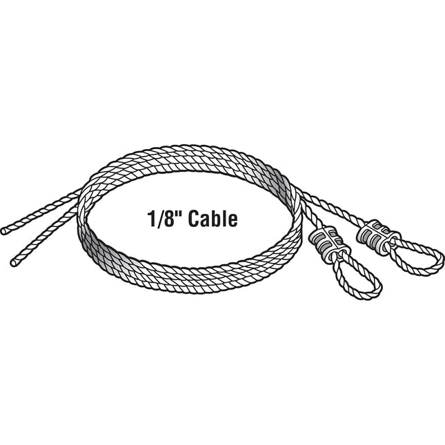 Prime-Line GD 52100 Extension Cables, 1/8 in. Cable, Carbon Steel (2 Pack)