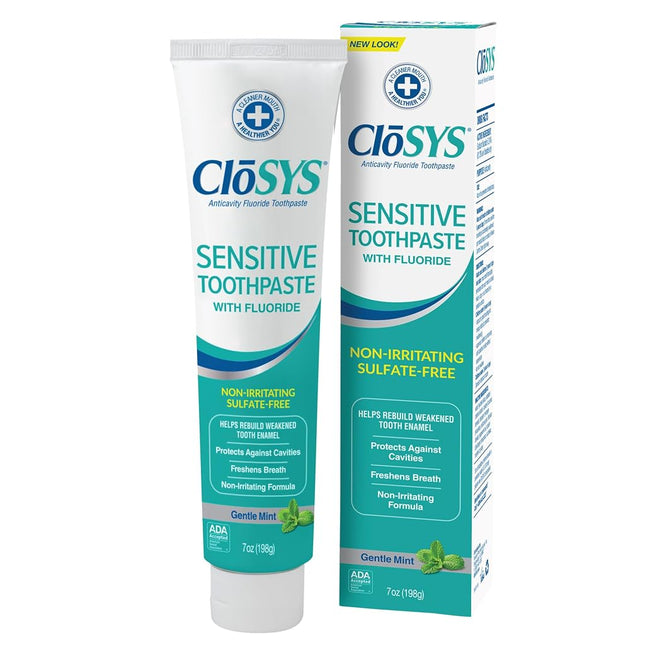 Closys Fluoride Toothpaste, Mild Mint, 7 Ounce