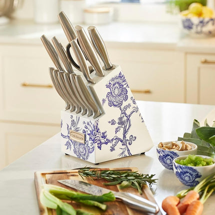 Cuisinart 15pc Caskata Collection� Stainless Steel Hollow Handle Cutlery Block Set, C77SS-15PKCA
