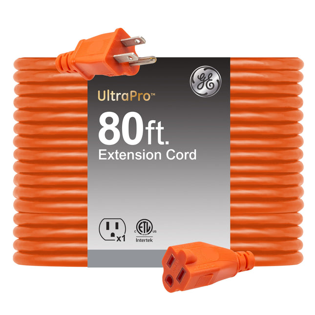 GE 81703 80 Feet Outdoor Extension Cable with Grou