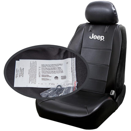 Plasticolor Jeep Sideless Seat Cover Black/White (008581R01)