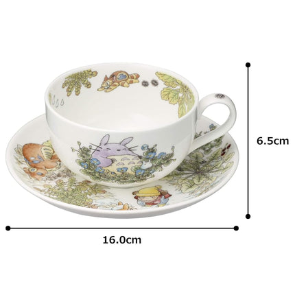NORITAKE Studio Ghibli My Neighbor Totoro Bone China Porcelain Tea Cup with Saucer T97285A/4660-1