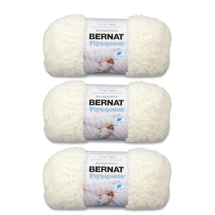 Bernat Pipsqueak Vanilla Yarn - 3 Pack of 100g/3.5