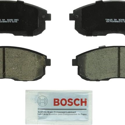 Bosch BC815B QuietCast Premium Ceramic Disc Brake Pad Set For Nissan: 2013 Altima, 2009-2011 Cube, 2002-2003 Maxima, 2013-2017 Sentra; Front