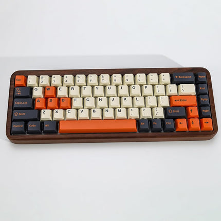 KBDiy Carbon PBT Double Shot Orange Keycap Set,174 Keys Retro Custom Key Cap Keycaps 60 Percent Cherry Profile Keycaps for 61/64/68/84/87/100/104/108 Mechanical Keyboard
