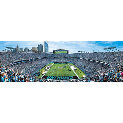 Master Pieces NFL Carolina Panthers Stadium Panoramic Jigsaw Puzzle, Team Color, 1000 Pieces - 13" x 39" (7.06E+11)