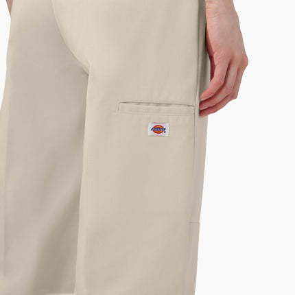 Pantalón de trabajo de doble rodilla Dickies para mujer, gris, 28