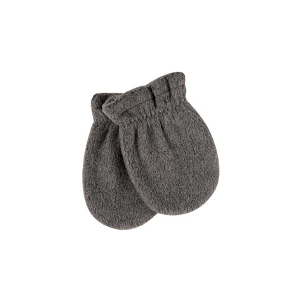 Hudson Baby Unisex Baby Trapper Hat, Mitten and Bootie Set, Heather Charcoal, 12-18 Months