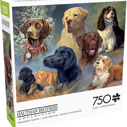 Buffalo Games - Hautman Brothers - Treasured Friends - 750 Piece Jigsaw Puzzle for Adults Challenging Puzzle Perfect for Game Nights - Finished Puzzle Size is 24.00 x 18.00