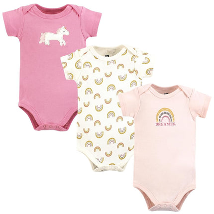 Grenouillères en coton unisexe Hudson Baby, Arc-en-ciel rêveur, 12-18 mois
