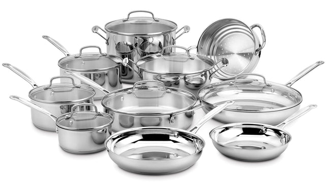 CUISINART 77-17N 17 Piece Chef's Classic Set, Stai