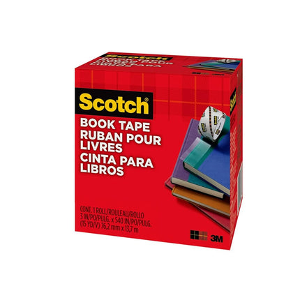 Cinta Scotch para Reparación de Libros - Sin Ácido - 1 Rollo - 76.2 mm x 13.7 m