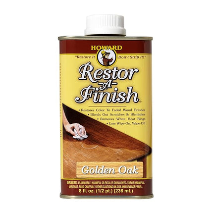Howard Restor-A-Finish Golden Oak RF3008 Restore The Original Finish on Wooden Furniture 236ml