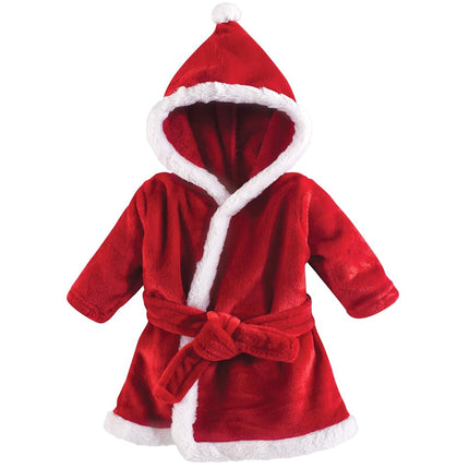 Bata de baño de felpa suave Hudson Baby, Santa, 0-9 meses