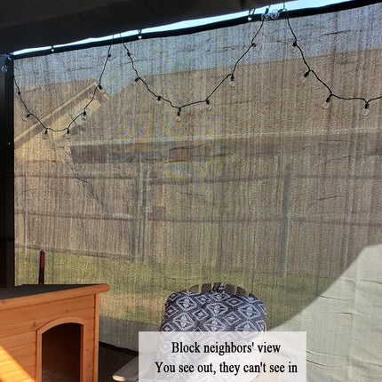 Vocray 90% Sun Shades for Patio, 1.8x4.5 M Patio Shade Cloth, Gray Breathable Sunshade screen Fabric, Uv Block Shade Netting for Pergola, Balcony, Backyard, Deck, Porch, Pool, Carport