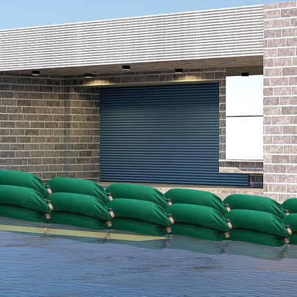 6 Pack Flood Water Barrier Sand Bags,Thickened Long Canvas Flood Protection Sandbags,Winter Bags for Swimming Pool Covers,Reusable Quick Flood Barrier for Home Flood Control