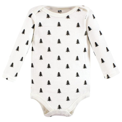 Hudson Baby Lot de 3 bodies en coton à manches longues pour bébé garçon, motif ourson brun, 6-9 mois