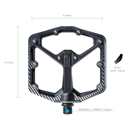 Crankbrothers Stamp-7 Pedals - Large, Danny Mac Model, Black